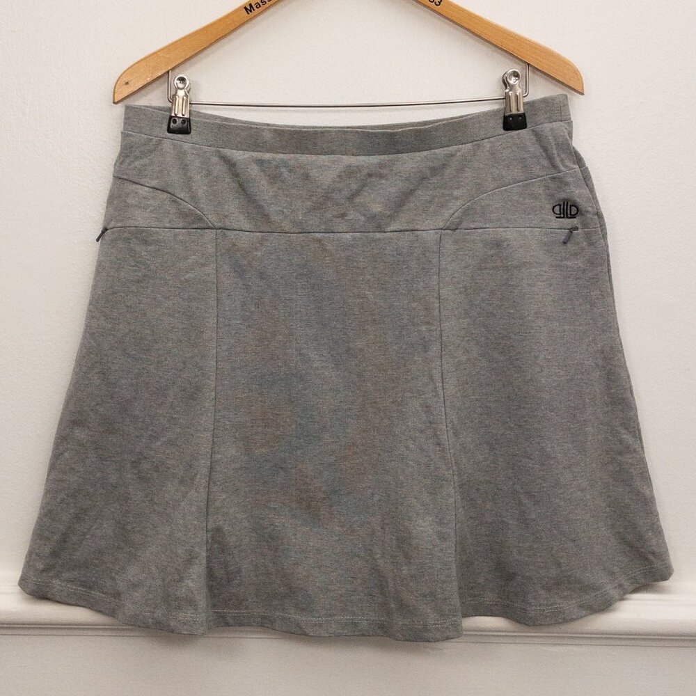 Lizzie Driver Gray Athletic Skort XL Stretch Golf Tennis Activewear - Picture 2 of 6